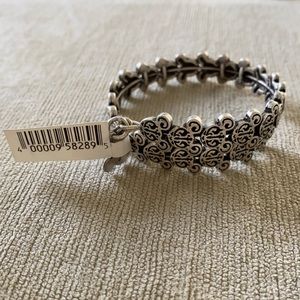 Alex and Ani Mickey Gympsy bracelet NWT Silver
